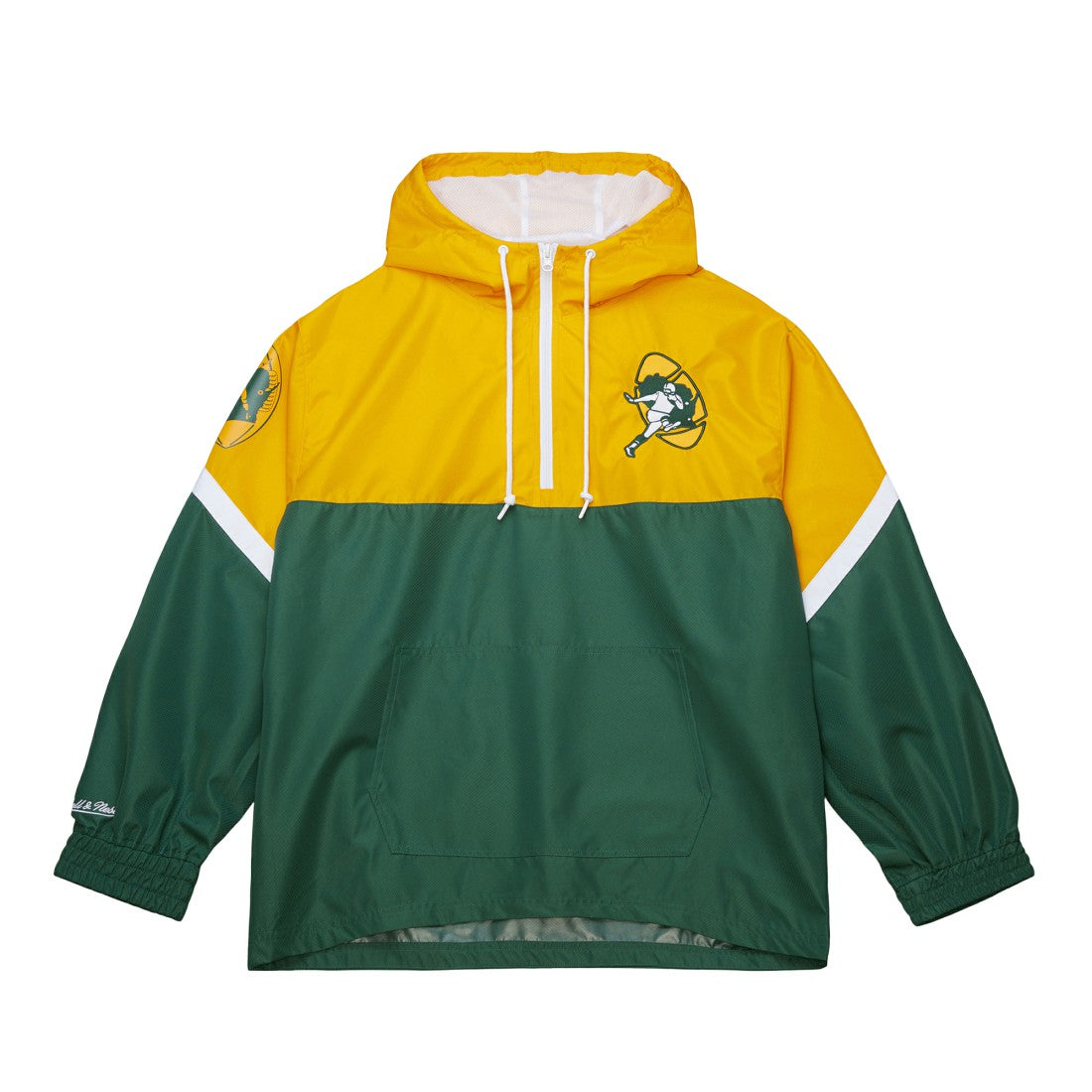 Tie Breaker Vintage Logo Lightweight Anorak Half-Zip Windbreaker - Green Bay Packers