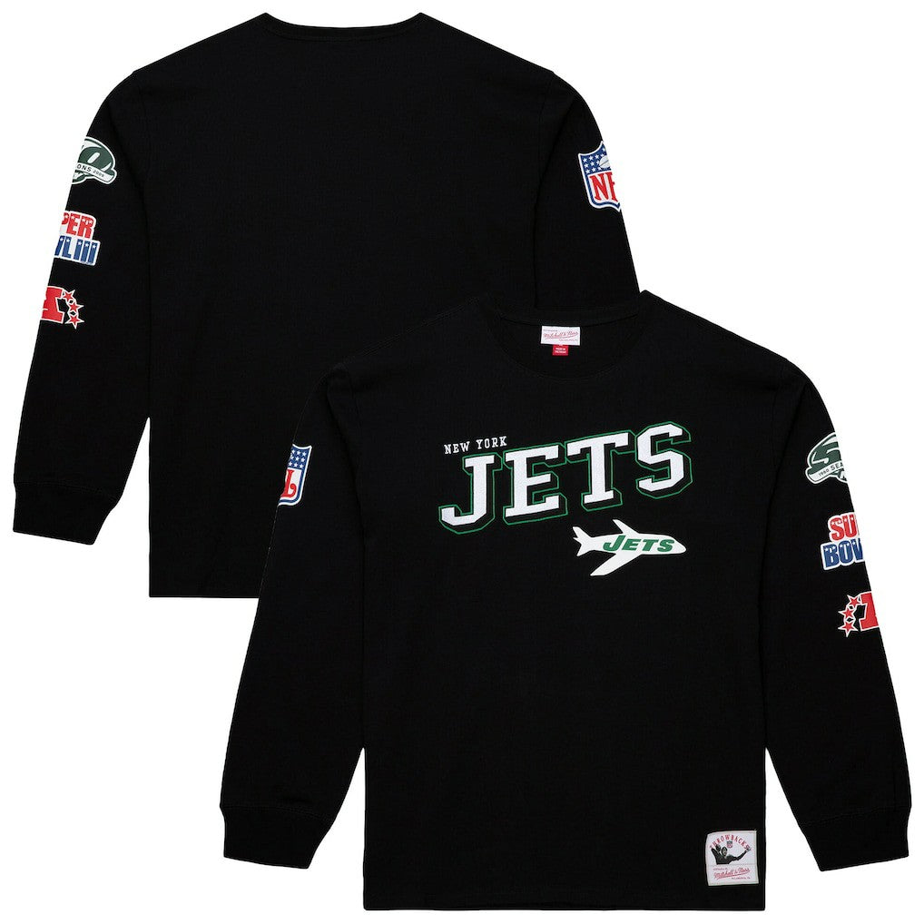 Training Camp Vintage Logos Long Sleeve T-Shirt - New York Jets