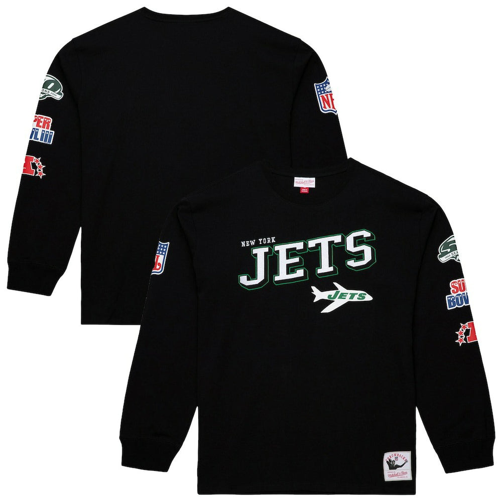 Training Camp Vintage Logos Long Sleeve T-Shirt - New York Jets
