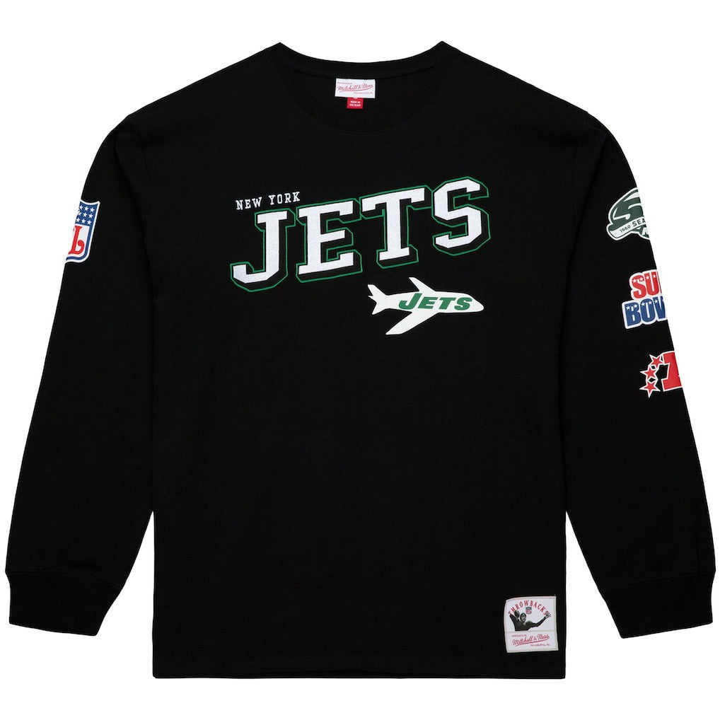 Training Camp Vintage Logos Long Sleeve T-Shirt - New York Jets