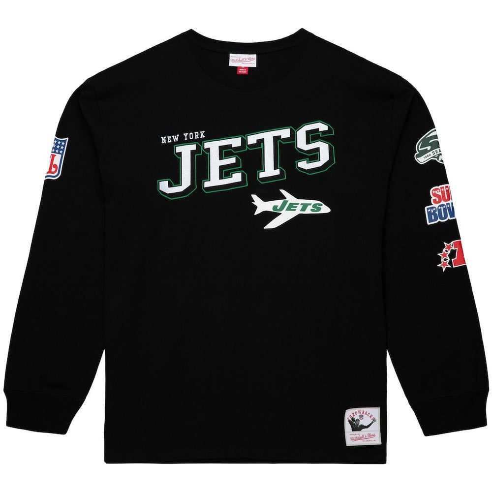Training Camp Vintage Logos Long Sleeve T-Shirt - New York Jets
