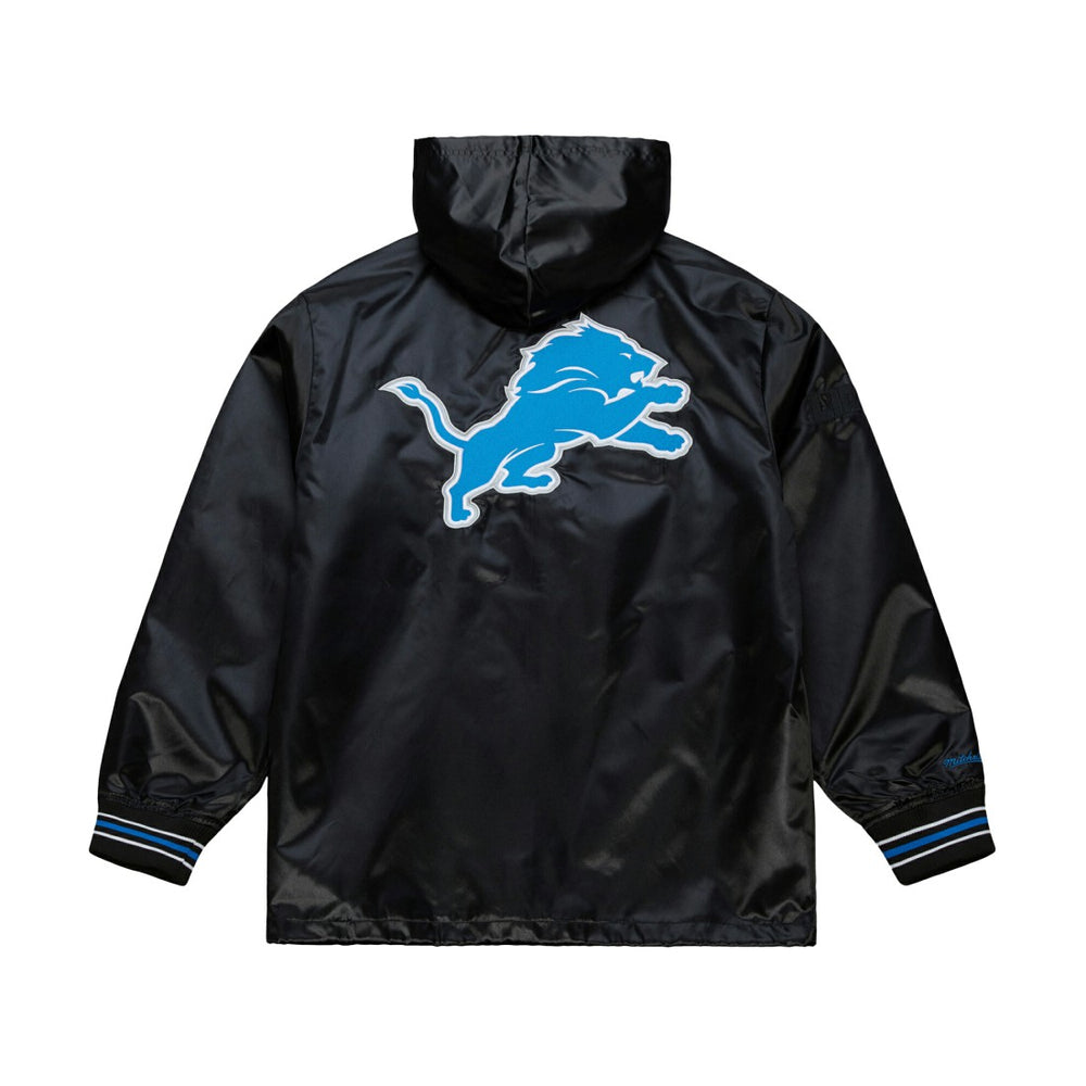 Downtown Satin Full-Snap Hooded Jacket - Detroit Lions