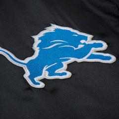 Downtown Satin Full-Snap Hooded Jacket - Detroit Lions
