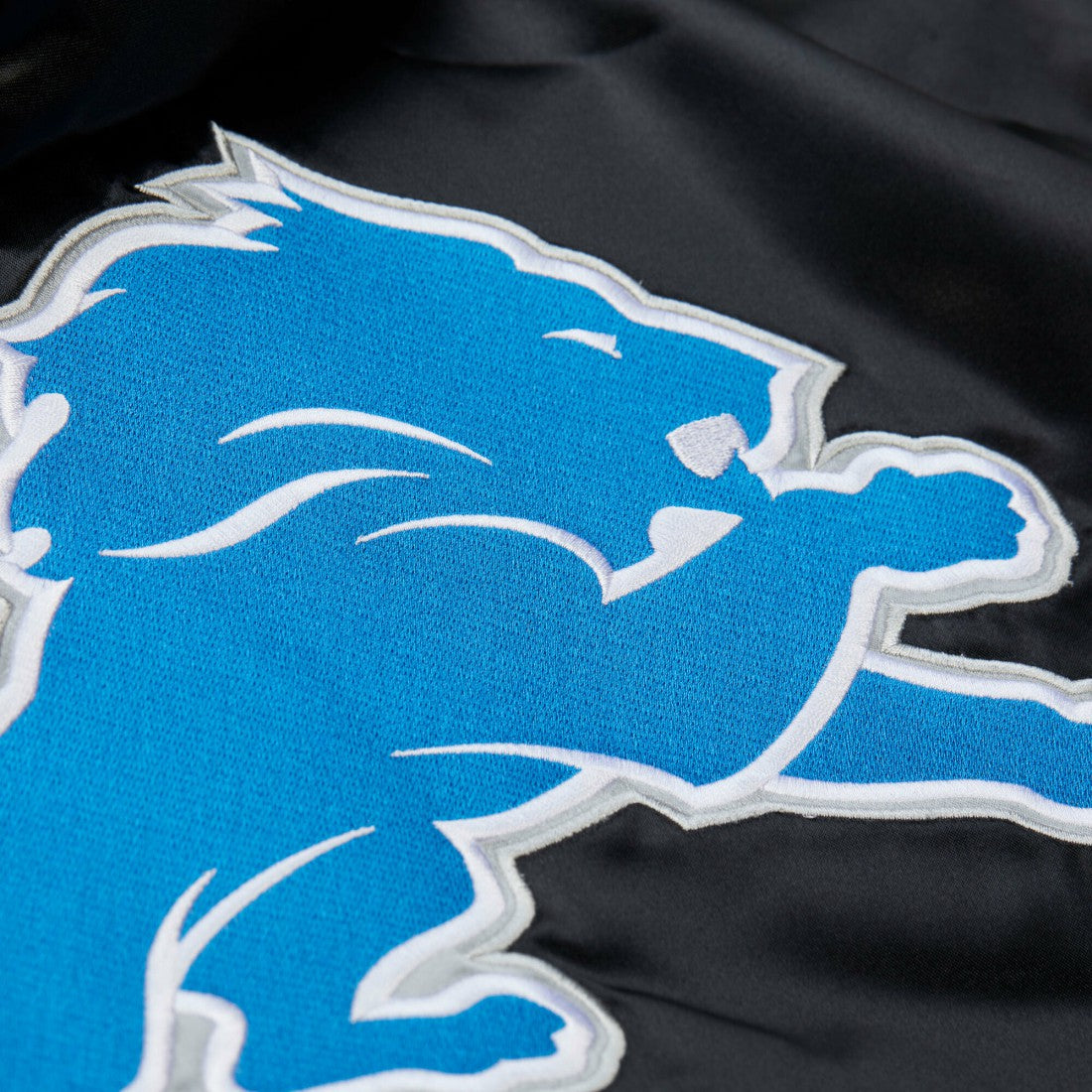 Downtown Satin Full-Snap Hooded Jacket - Detroit Lions
