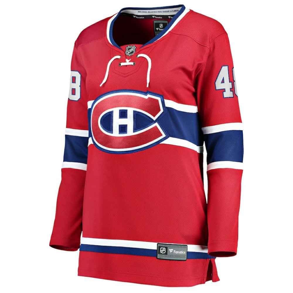 NHL Red Lane Hutson Montreal Canadiens Fanatics Women's Home Breakaway Player Jersey