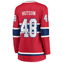 NHL Red Lane Hutson Montreal Canadiens Fanatics Women's Home Breakaway Player Jersey