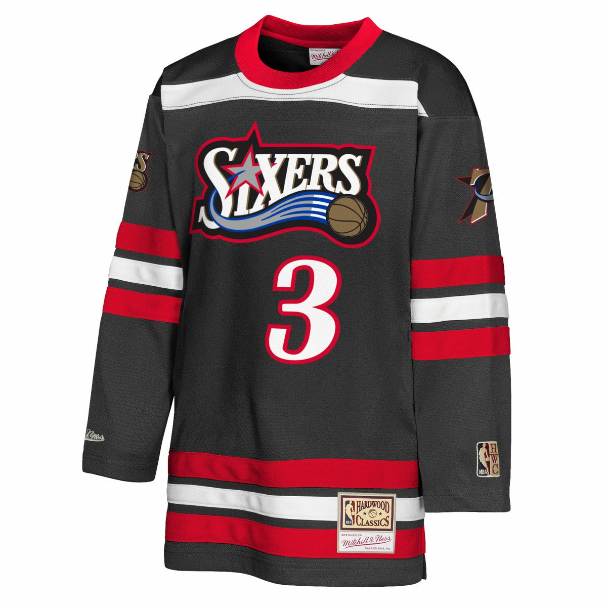 NBA Allen Iverson Philadelphia 76ers Youth Maxxed Out 2.0 Fashion Hockey Jersey
