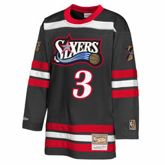 NBA Allen Iverson Philadelphia 76ers Youth Maxxed Out 2.0 Fashion Hockey Jersey