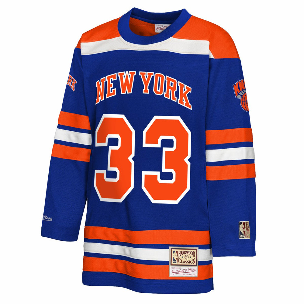 NBA Patrick Ewing New York Knicks Youth Maxxed Out 2.0 Fashion Hockey Jersey