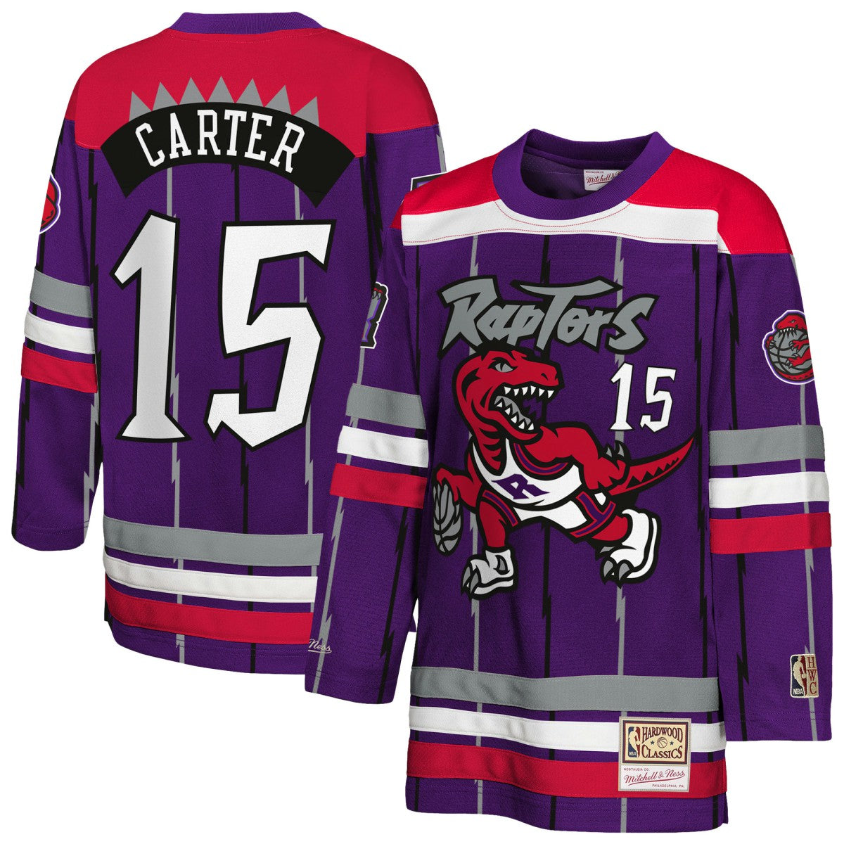 NBA Vince Carter Toronto Raptors Youth Maxxed Out 2.0 Fashion Hockey Jersey