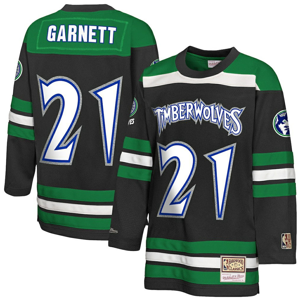 NBA Kevin Garnett Minnesota Timberwolves Youth Maxxed Out 2.0 Fashion Hockey Jersey