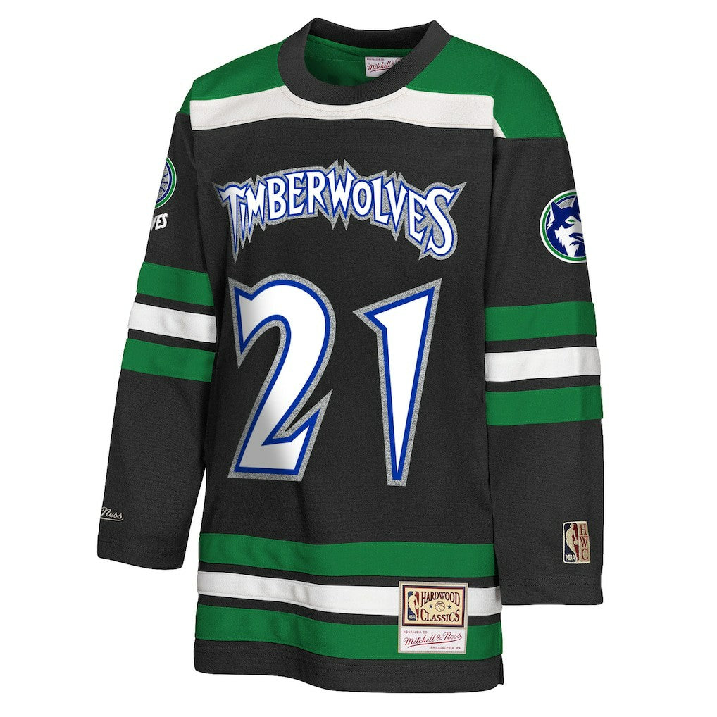 NBA Kevin Garnett Minnesota Timberwolves Youth Maxxed Out 2.0 Fashion Hockey Jersey