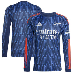 Arsenal 2025/26 Away Replica Long Sleeve Jersey - Adidas Blue