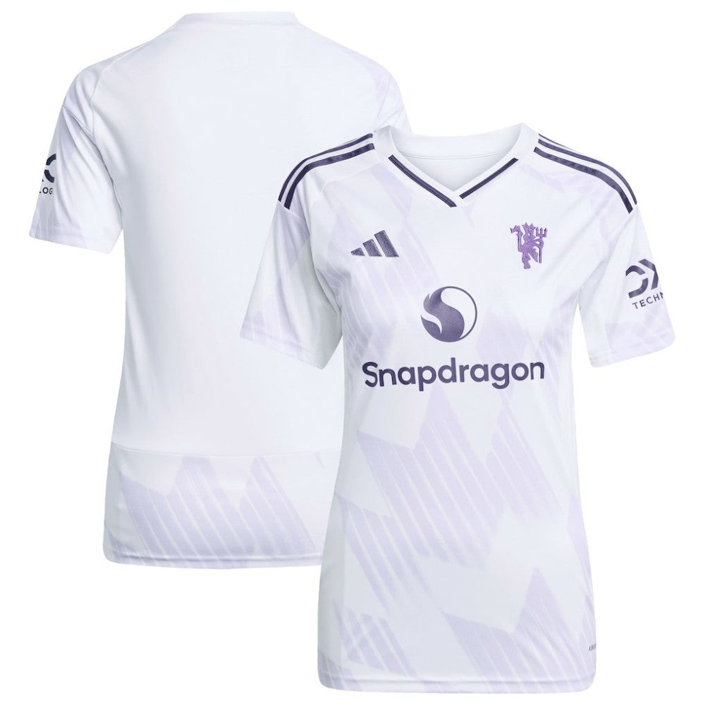 Manchester United Women's 2025/26 Away Replica Jersey - Adidas White