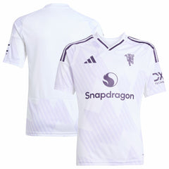 Manchester United Youth 2025/26 Away Replica Jersey - Adidas White