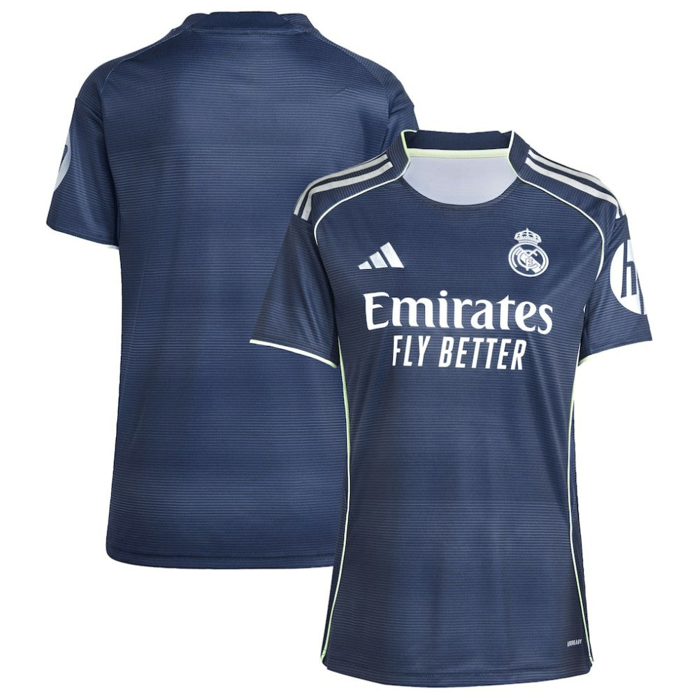 Real Madrid Women's 2025/26 Away Replica Jersey - Adidas Blue