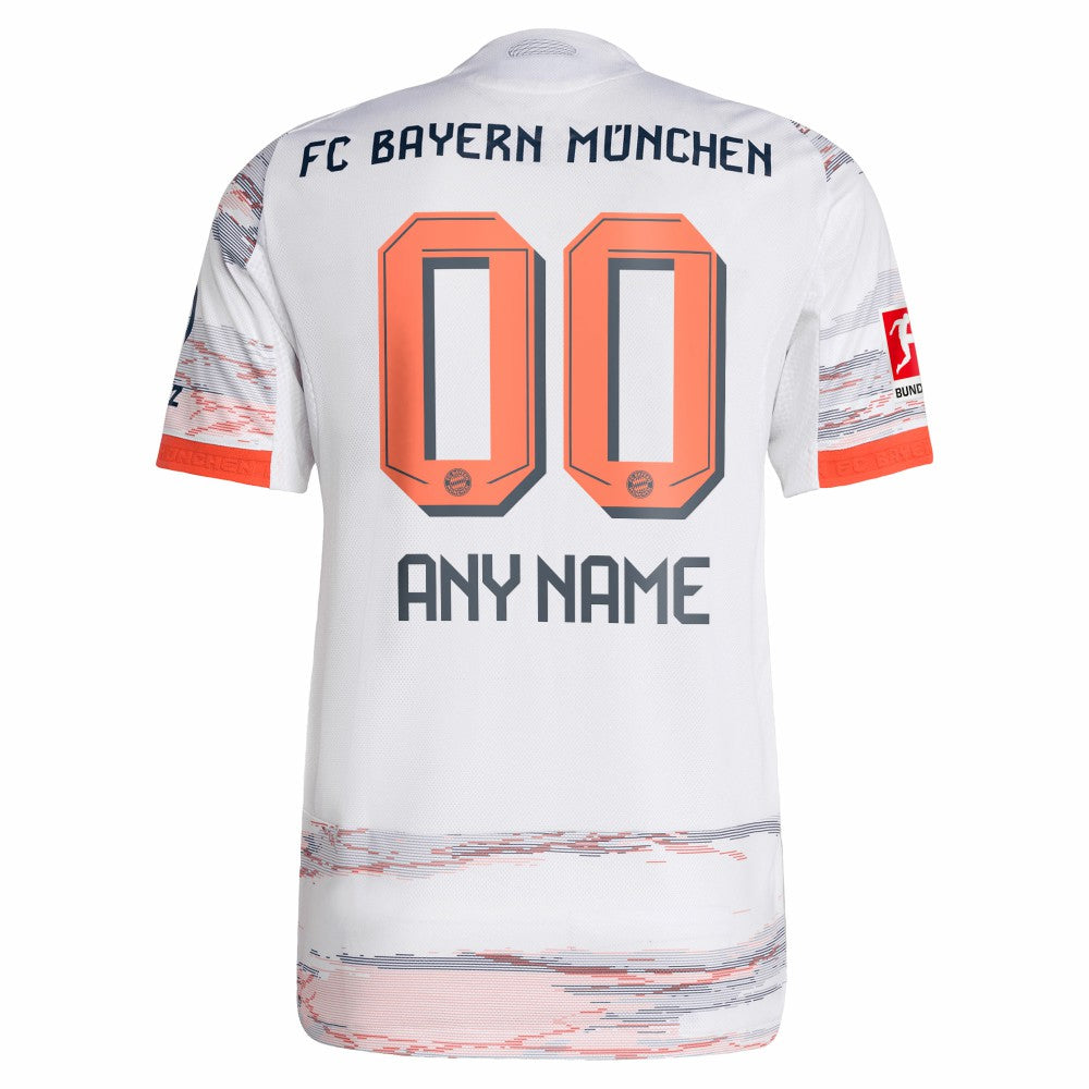 Bayern Munich 2025/26 Away Custom Jersey - Adidas White
