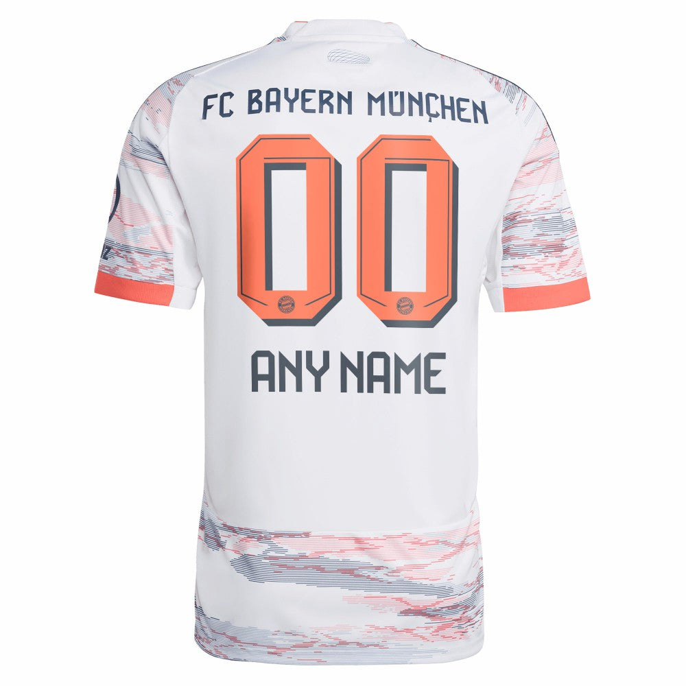 Bayern Munich 2025/26 Away Replica Custom Jersey - Adidas White