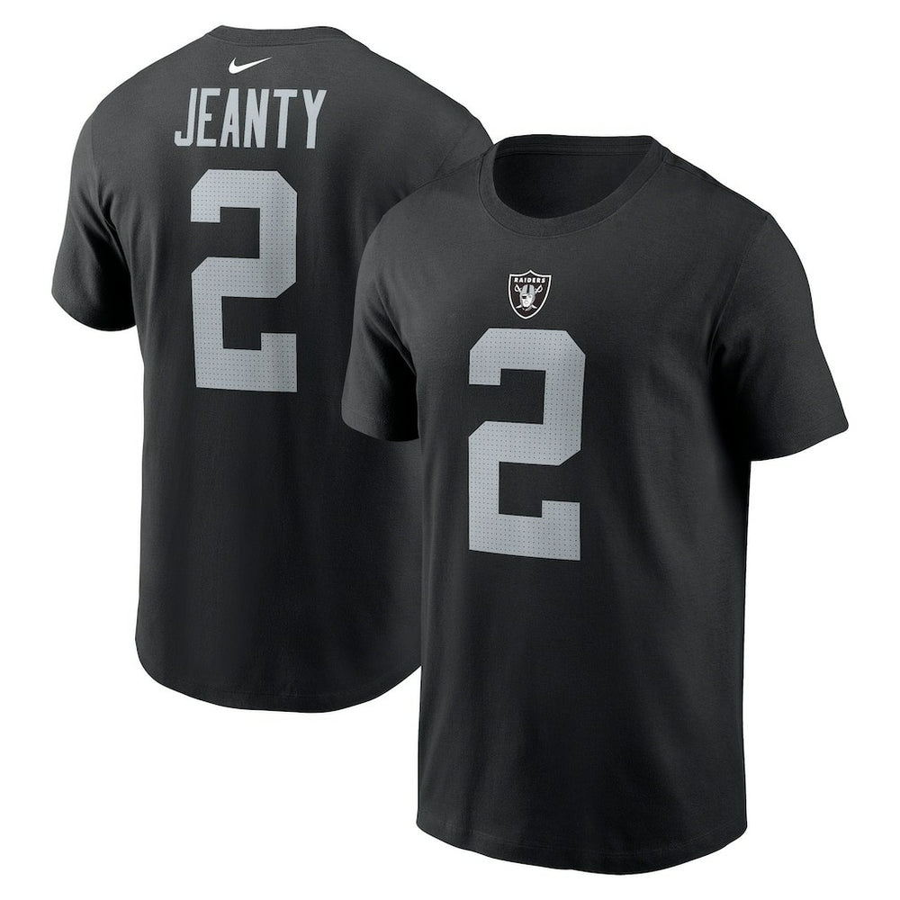 Ashton Jeanty  Name & Number T-Shirt - Las Vegas Raiders