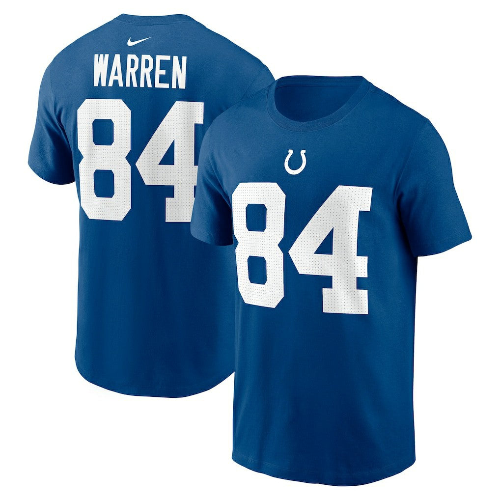 Tyler Warren  Name & Number T-Shirt - Indianapolis Colts