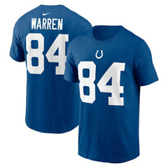 Tyler Warren  Name & Number T-Shirt - Indianapolis Colts