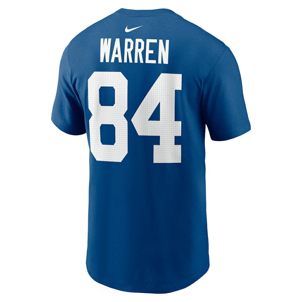 Tyler Warren  Name & Number T-Shirt - Indianapolis Colts