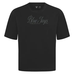 MLB Toronto Blue Jays Levelwear Ethereal Oversized Luxe Signature Knit T-Shirt
