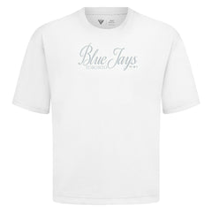 MLB Toronto Blue Jays Levelwear Ethereal Oversized Luxe Signature Knit T-Shirt