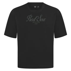 MLB Boston Red Sox Levelwear Ethereal Oversized Luxe Signature Knit T-Shirt