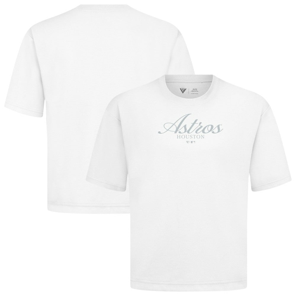 MLB Houston Astros Levelwear Ethereal Oversized Luxe Signature Knit T-Shirt
