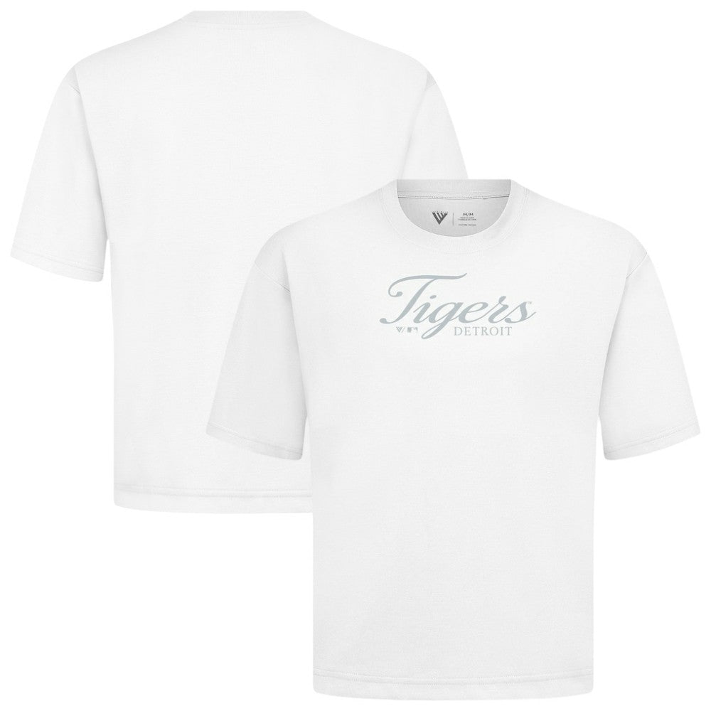 MLB Detroit Tigers Levelwear Ethereal Oversized Luxe Signature Knit T-Shirt