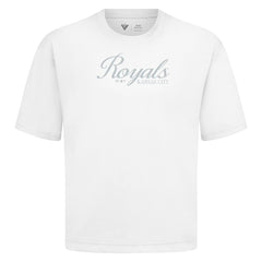 MLB Kansas City Royals Levelwear Ethereal Oversized Luxe Signature Knit T-Shirt