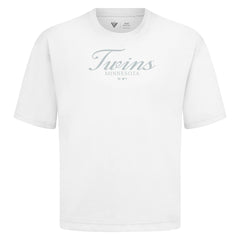 MLB Minnesota Twins Levelwear Ethereal Oversized Luxe Signature Knit T-Shirt