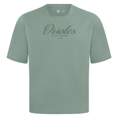 MLB Baltimore Orioles Levelwear Ethereal Oversized Luxe Signature Knit T-Shirt
