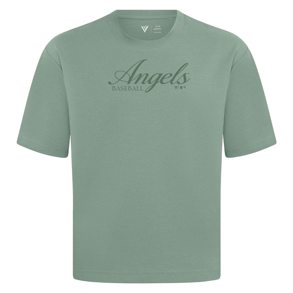 MLB Los Angeles Angels Levelwear Ethereal Oversized Luxe Signature Knit T-Shirt