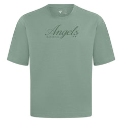 MLB Los Angeles Angels Levelwear Ethereal Oversized Luxe Signature Knit T-Shirt