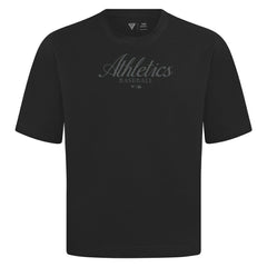 MLB Athletics Levelwear Ethereal Oversized Luxe Signature Knit T-Shirt