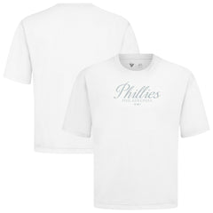 MLB Philadelphia Phillies Levelwear Ethereal Oversized Luxe Signature Knit T-Shirt