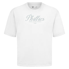 MLB Philadelphia Phillies Levelwear Ethereal Oversized Luxe Signature Knit T-Shirt