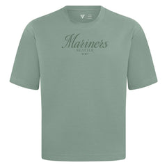 MLB Seattle Mariners Levelwear Ethereal Oversized Luxe Signature Knit T-Shirt