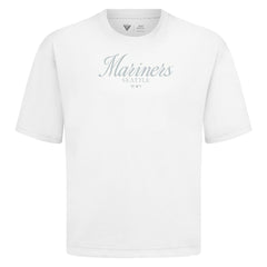 MLB Seattle Mariners Levelwear Ethereal Oversized Luxe Signature Knit T-Shirt