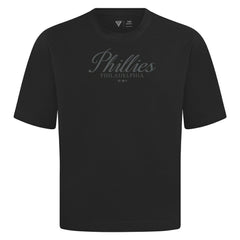 MLB Philadelphia Phillies Levelwear Ethereal Oversized Luxe Signature Knit T-Shirt