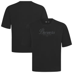 MLB Milwaukee Brewers Levelwear Ethereal Oversized Luxe Signature Knit T-Shirt