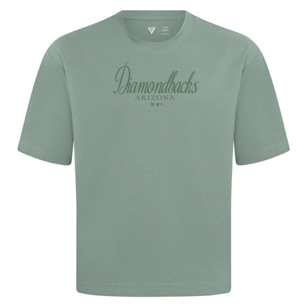 MLB Arizona Diamondbacks Levelwear Ethereal Oversized Luxe Signature Knit T-Shirt