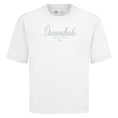 MLB Arizona Diamondbacks Levelwear Ethereal Oversized Luxe Signature Knit T-Shirt