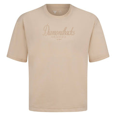 MLB Arizona Diamondbacks Levelwear Ethereal Oversized Luxe Signature Knit T-Shirt