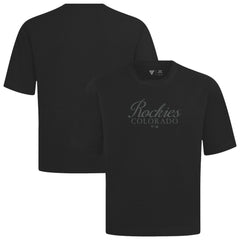 MLB Colorado Rockies Levelwear Ethereal Oversized Luxe Signature Knit T-Shirt