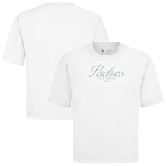 MLB San Diego Padres Levelwear Ethereal Oversized Luxe Signature Knit T-Shirt