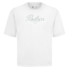 MLB San Diego Padres Levelwear Ethereal Oversized Luxe Signature Knit T-Shirt