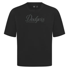 MLB Los Angeles Dodgers Levelwear Ethereal Oversized Luxe Signature Knit T-Shirt
